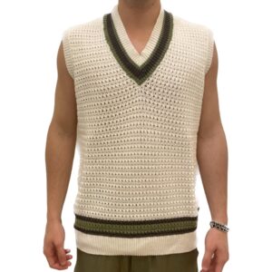 Gilet traforato in maglia